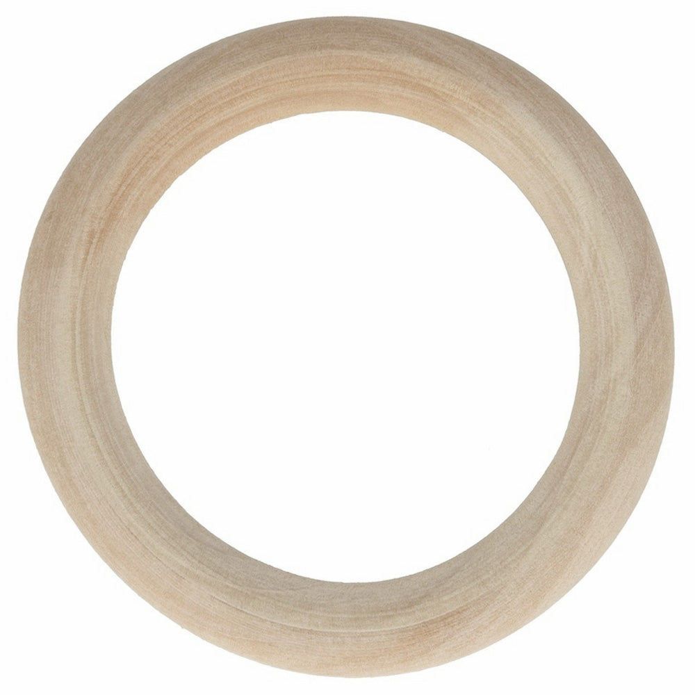 GLOREX Holzring, Holz, Natur, Ø 8,2 cm × 2,0 cm, 24 g, 2 Stk., FSC, 61658004