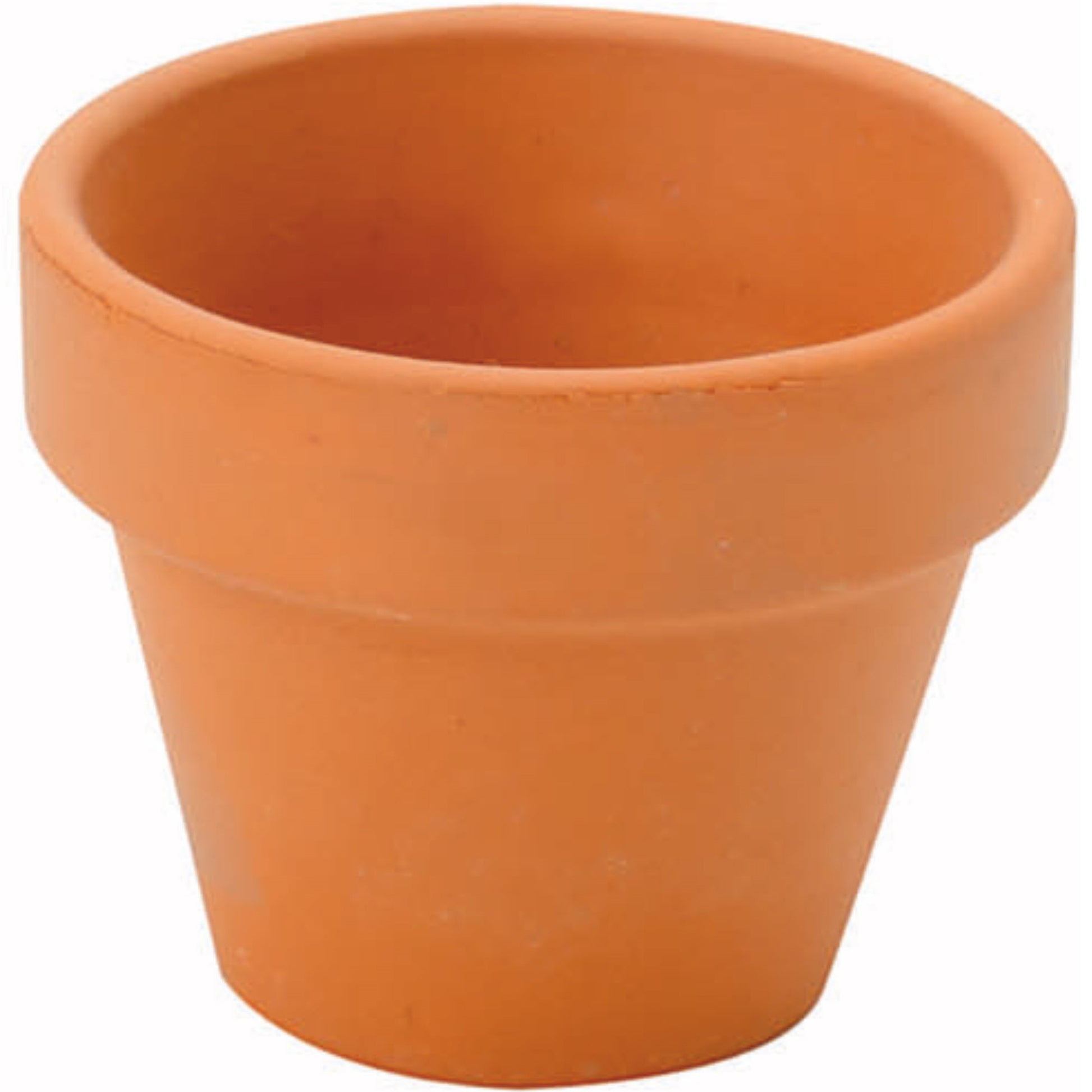 GLOREX Tontopf, unglasiert, Terrakotta, Ø 5 cm × 15 cm, 285 g, 10 Stk., 62300804