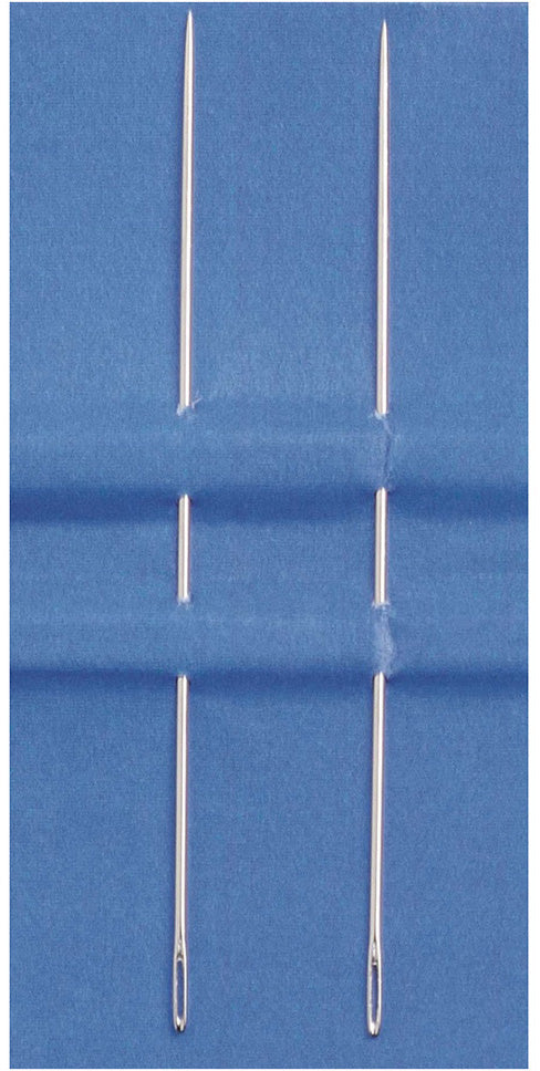 GLOREX Perlnadel – 85 mm, 2 Stück, für dünne Schmuckfäden