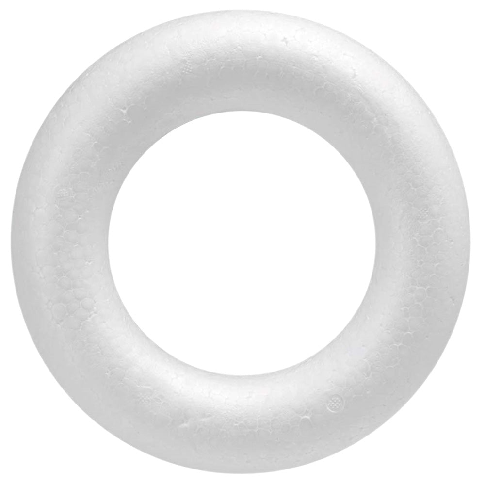 GLOREX Styroporhalbring, Styropor, Weiss, Ø 25 cm × 3,5 cm, 27 g, Art.-Nr. 63803534