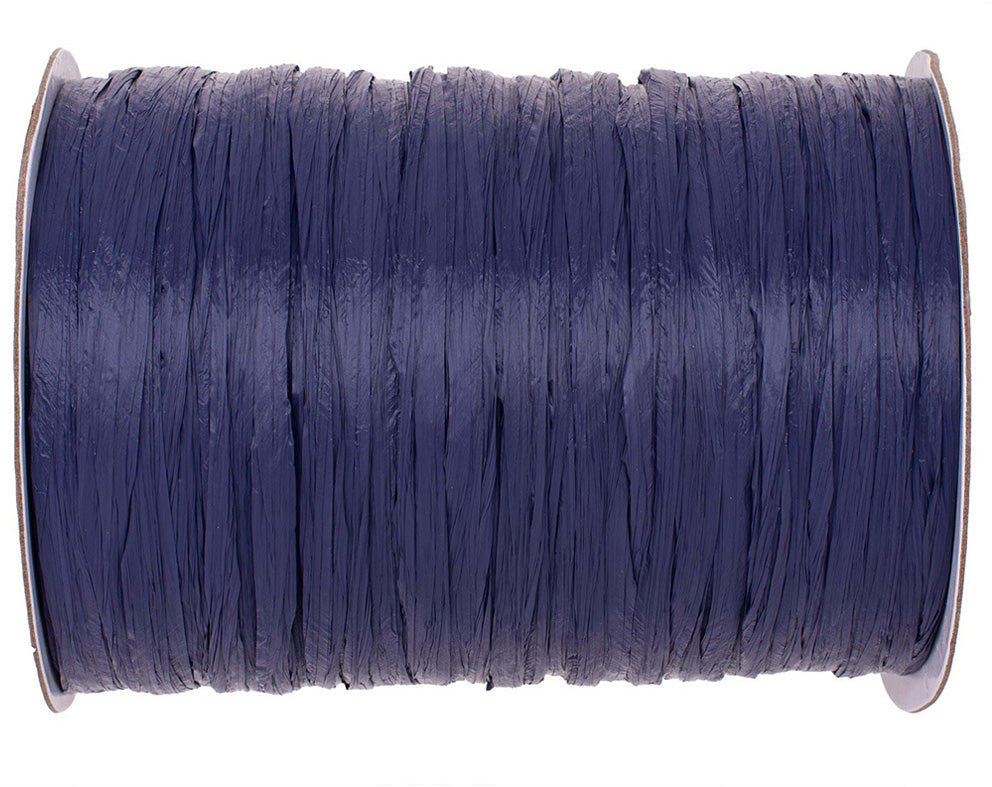 GLOREX Bastband (Papierbast), Edelbast, Dunkelblau, 8 cm × 100 m, 89 g