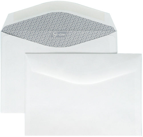Goessler Couvert C6, ohne Fenster, nassklebend, weiss, 100 g/m², G-Line, mit Innendruck – 500 Stk.