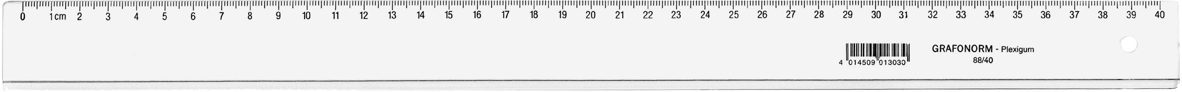 Grafonorm Lineal – Acryl – 41,5 cm – Tuschekante