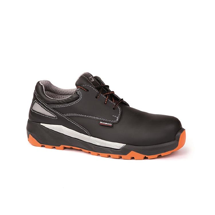 Giasco Aneto Sicherheitshalbschuh S3 ESD SRC – schwarz/orange – Grösse 41, metallfrei