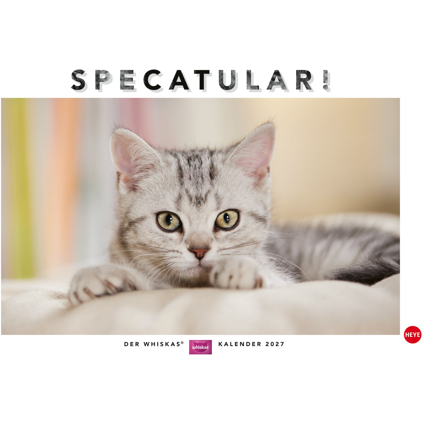 Heye Whiskas Katzen – Bildkalender 2027 – 31 × 45,5 cm – Kalendarium Deutsch