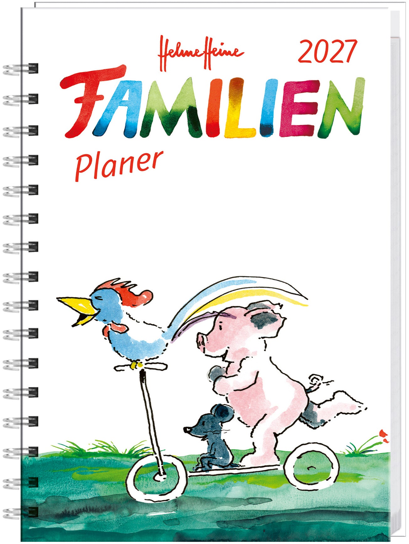 Heye Familienagenda H. Heine – Wochenagenda 2027, 1 Woche/2 Seiten, 23,4 × 15,6 cm