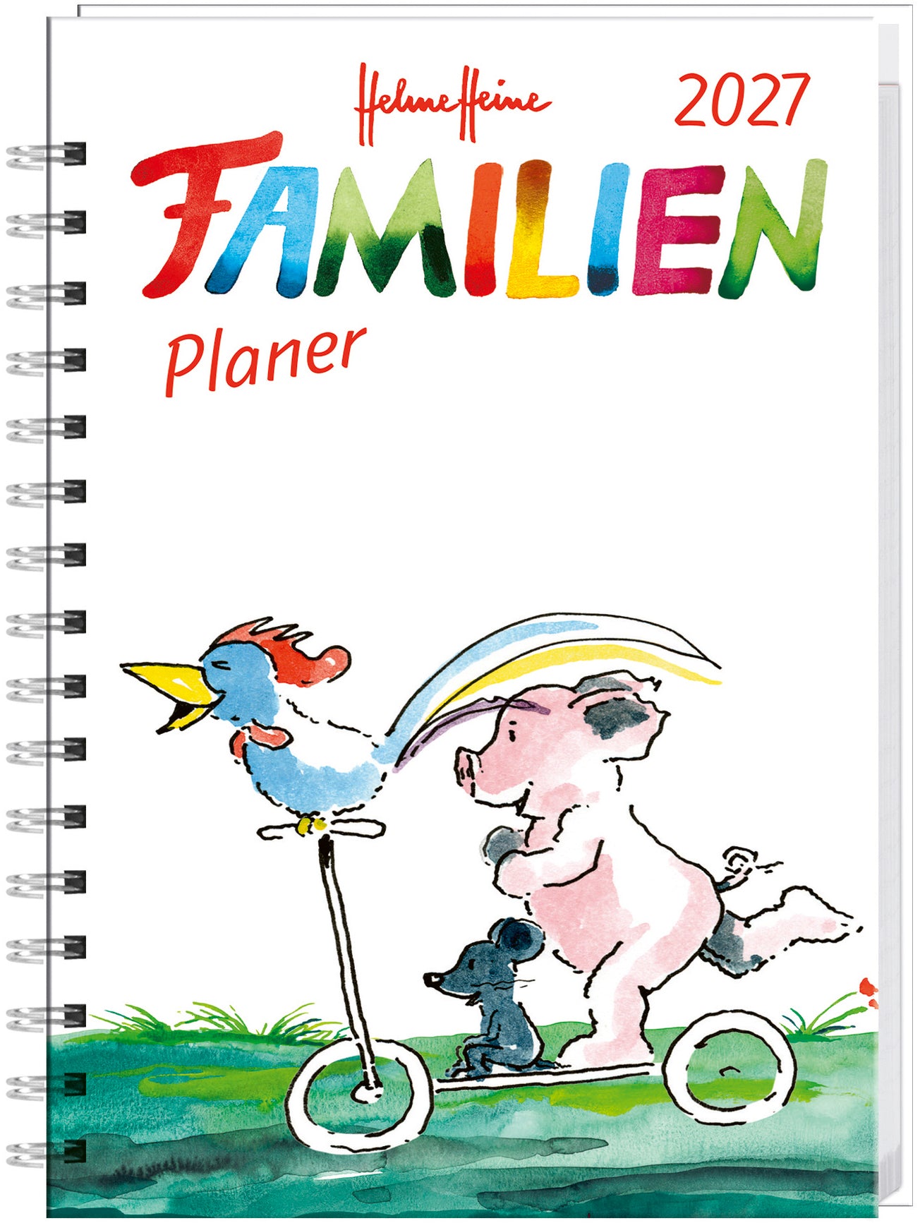Heye Familienagenda H. Heine – Wochenagenda 2027, 1 Woche/2 Seiten, 11,5 × 16,3 cm