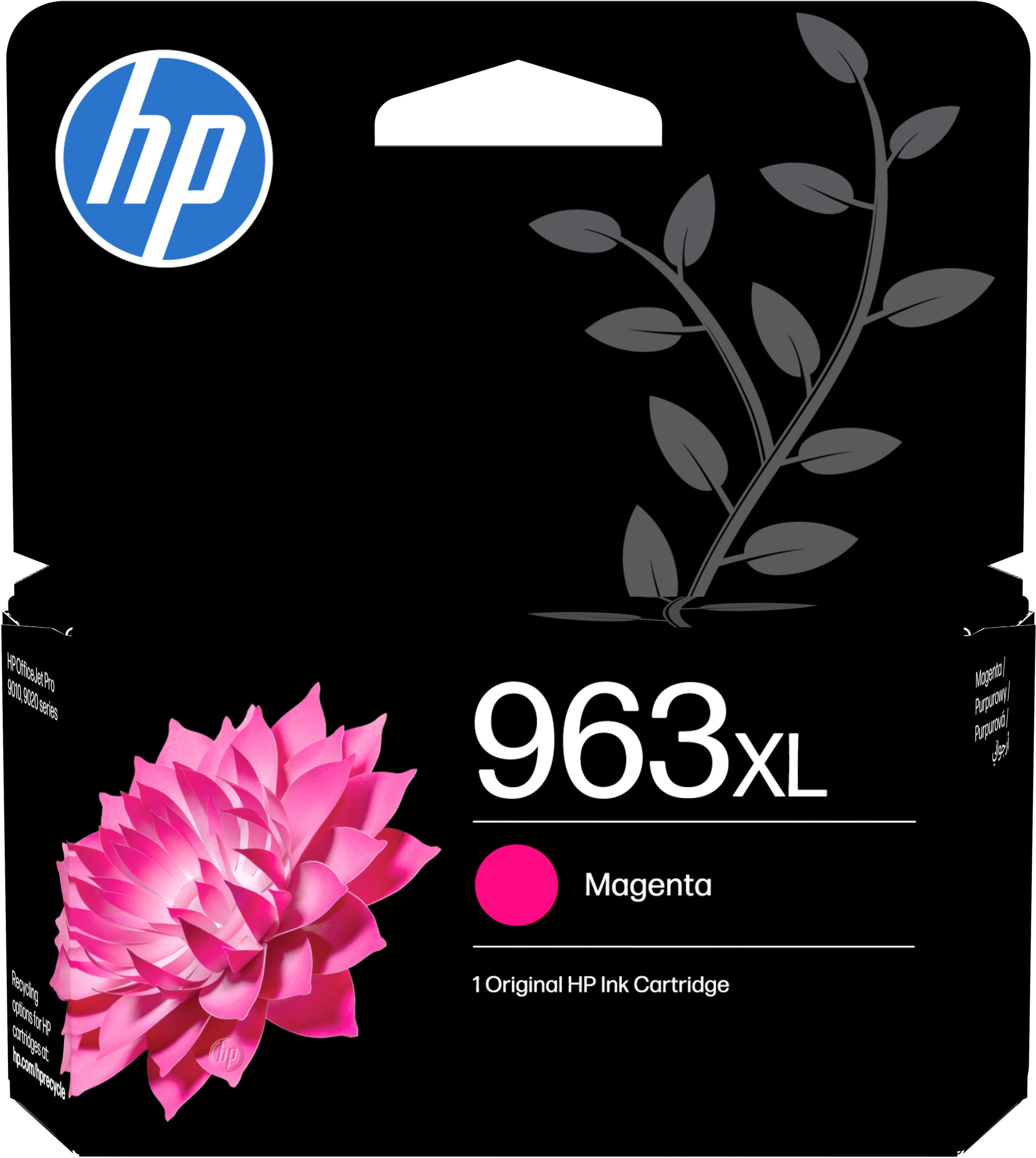HP 963XL Magenta Tintenpatrone (Original) – 1'600 Seiten – für HP OfficeJet Pro 9010/9012/9014 … – 3JA28AE