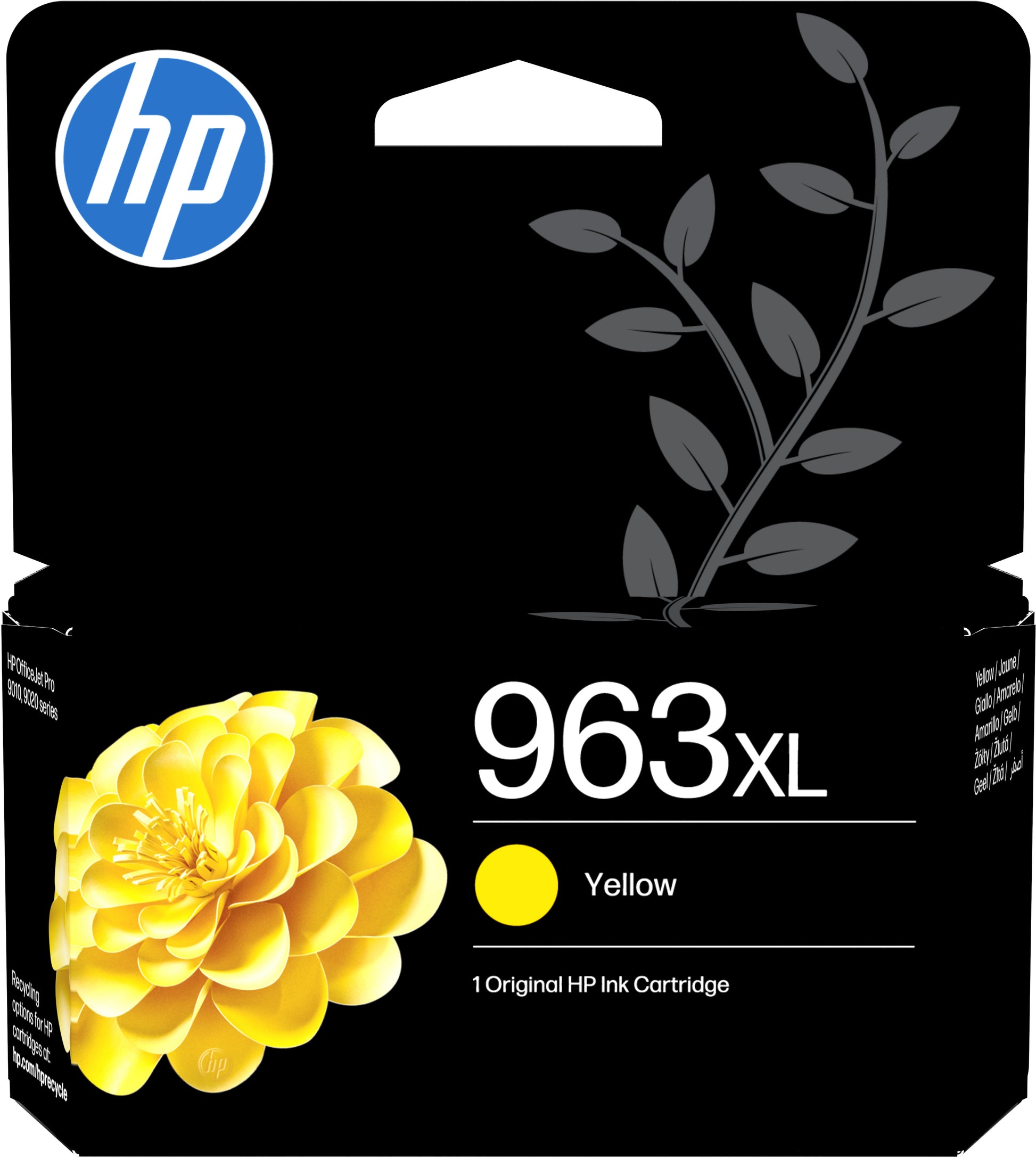 HP 963XL Gelbe Tintenpatrone (Original) – 1600 Seiten – für HP OfficeJet Pro 9010/9012/9014 … – 3JA29AE