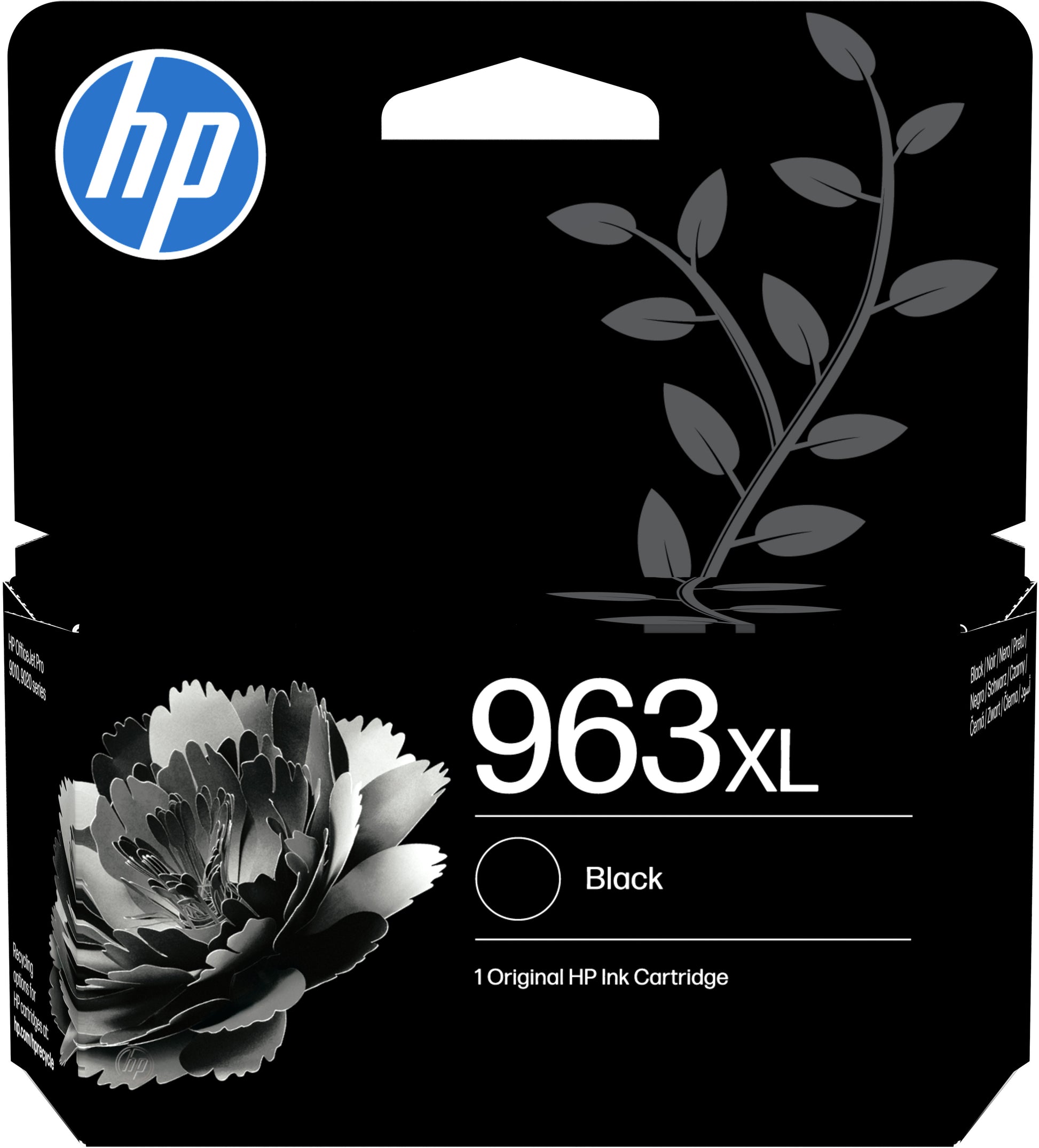HP 963XL Schwarz Tintenpatrone (Original) – 2'000 Seiten – für OfficeJet Pro 9010/9012/9014 … – 3JA30AE