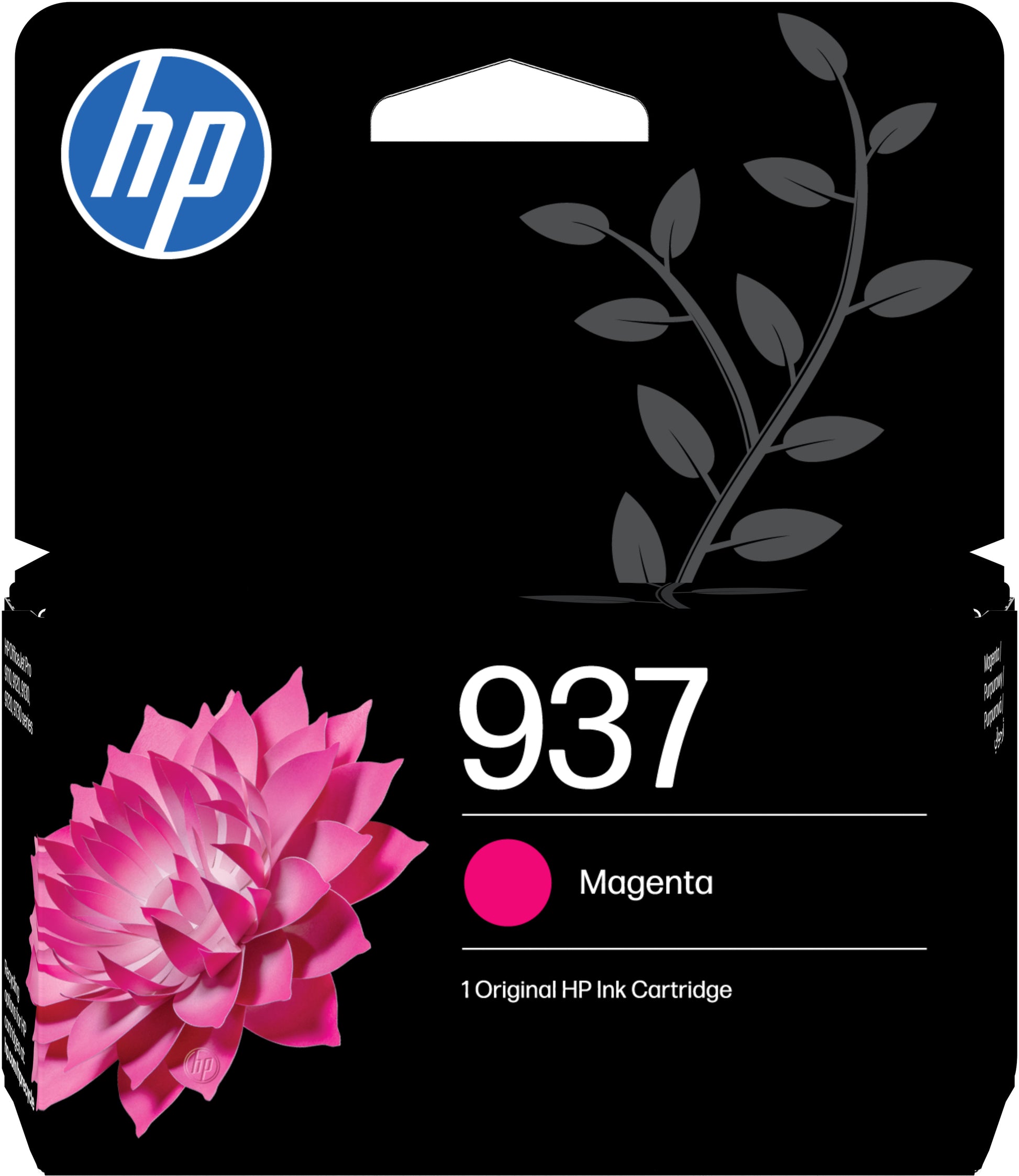HP 937 Magenta Tintenpatrone (Original) – 800 Seiten – für HP OfficeJet Pro 9110b/9120/9130 – 4S6W3NE