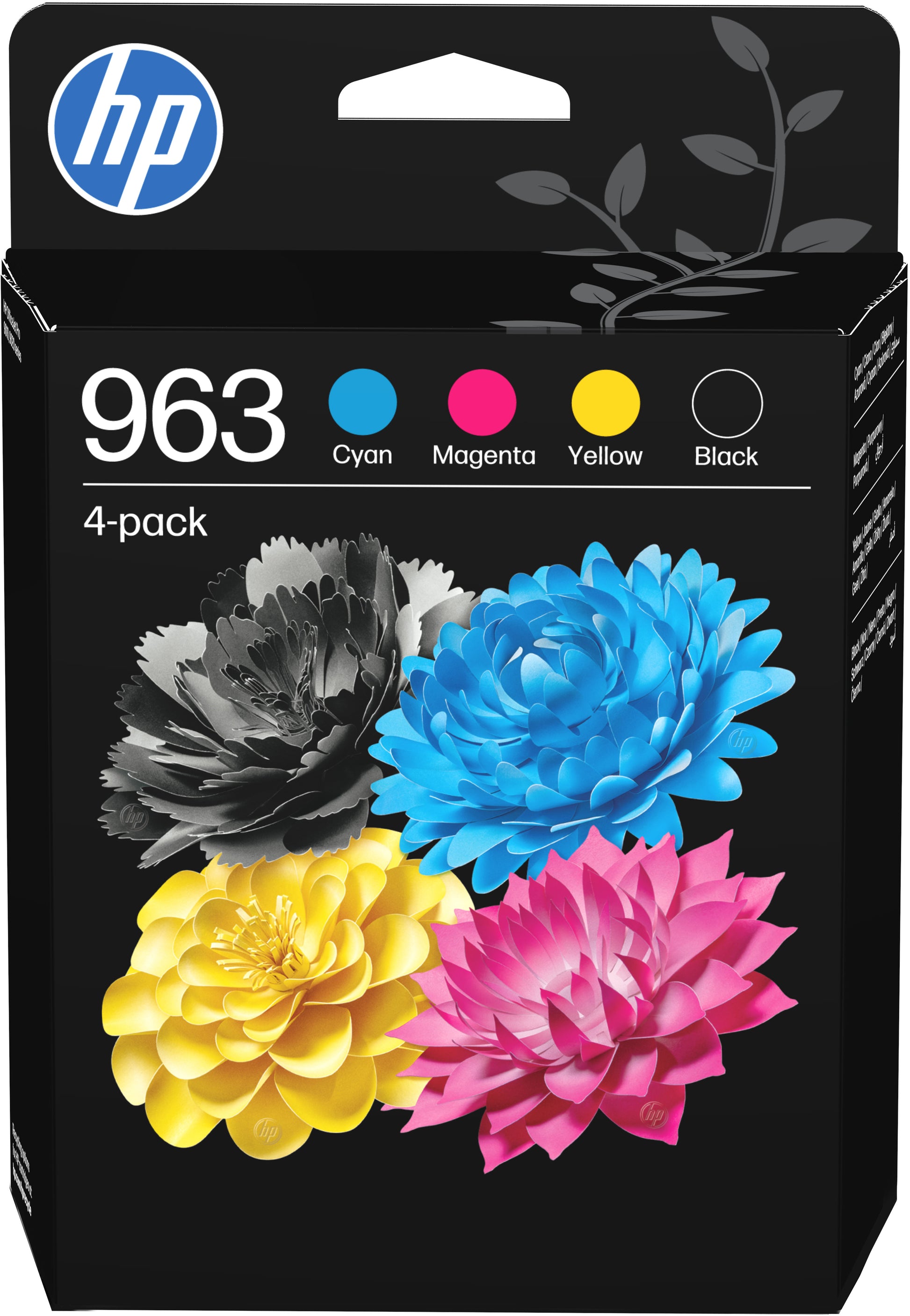 HP 963 Tintenpatronen-Multipack, Schwarz/Cyan/Magenta/Gelb (Original) – für HP OfficeJet Pro 9010/9012/9014 …