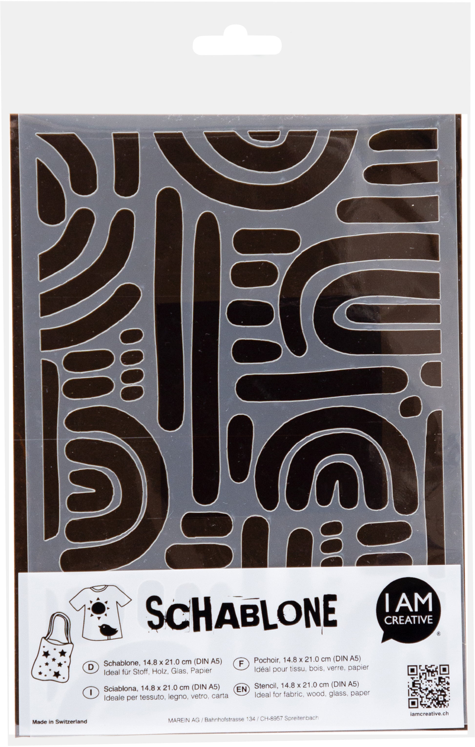 I am creative Malschablone, Abstrakt II, 25,0 × 16,0 cm, 2000.76
