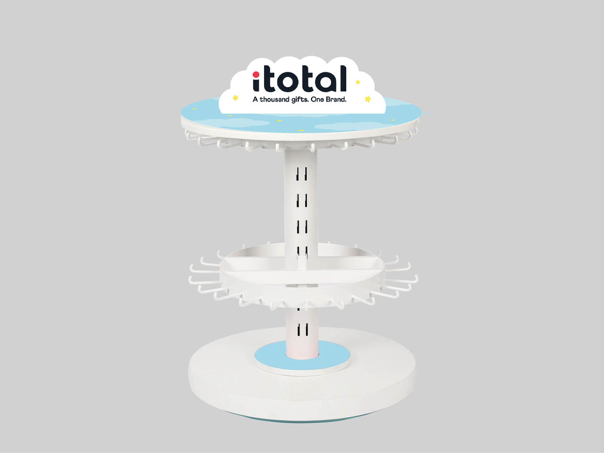 I-total Thekendisplay – für Schlüsselanhänger – 350×350×530 mm