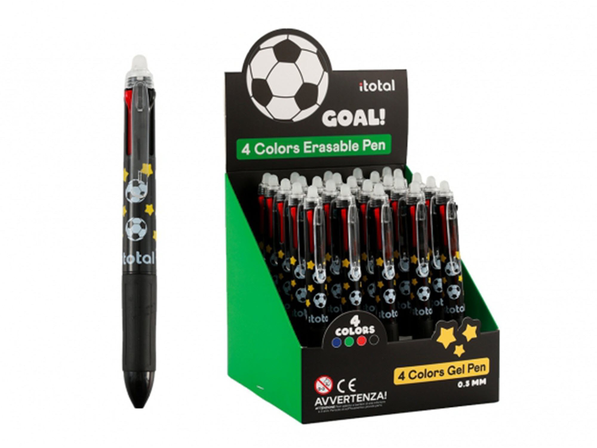 I-total XL1806U Multifunktions-Kugelschreiber – 4 Farben, radierbar