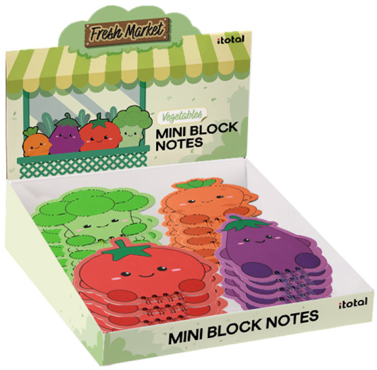 I-total Notizblock – 110 × 117 mm – Früchte (assortiert)