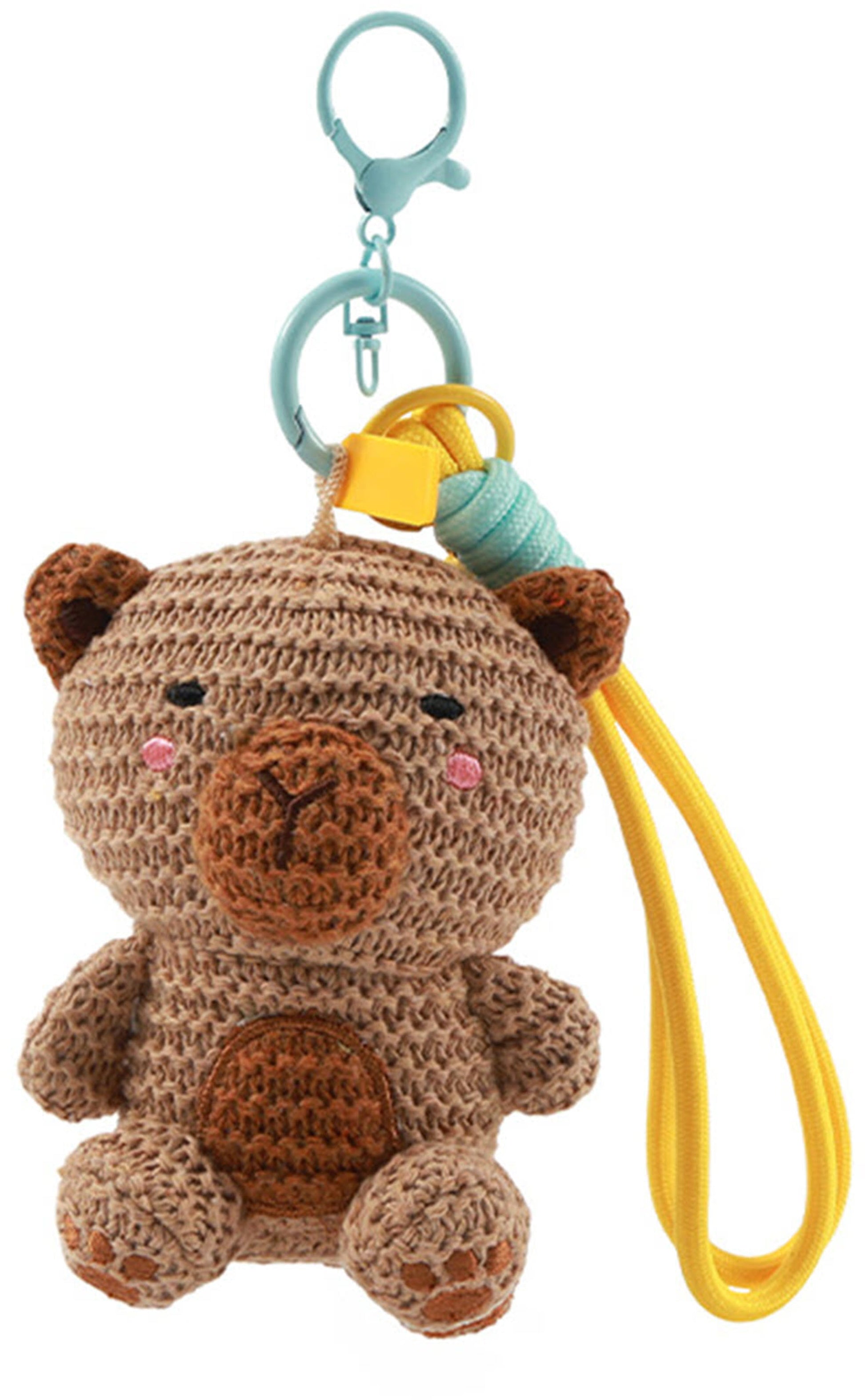 I-total Schlüsselanhänger Capybara – handgehäkelt, Textil