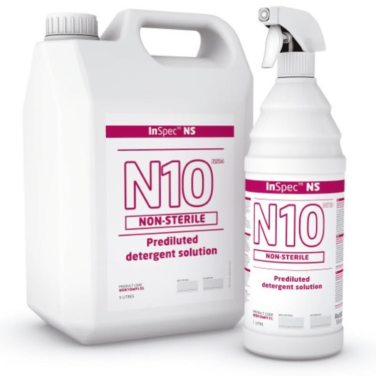 InSpec N10 Allzweckreiniger für Reinraumwände und -böden – alkalisch, Konzentrat, Kanister – 5 l