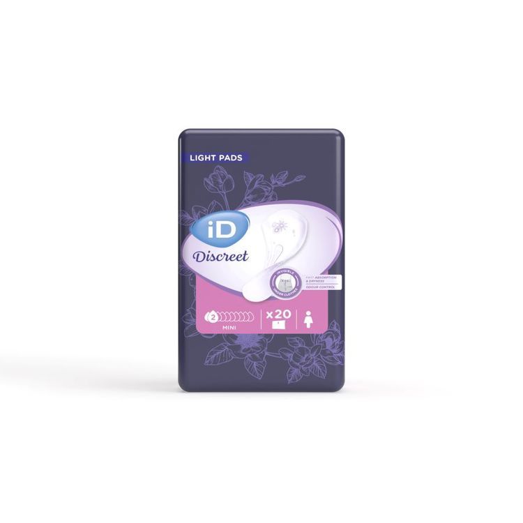 iD Inkontinenzeinlagen Discreet Light Mini – 20 Stk – magenta