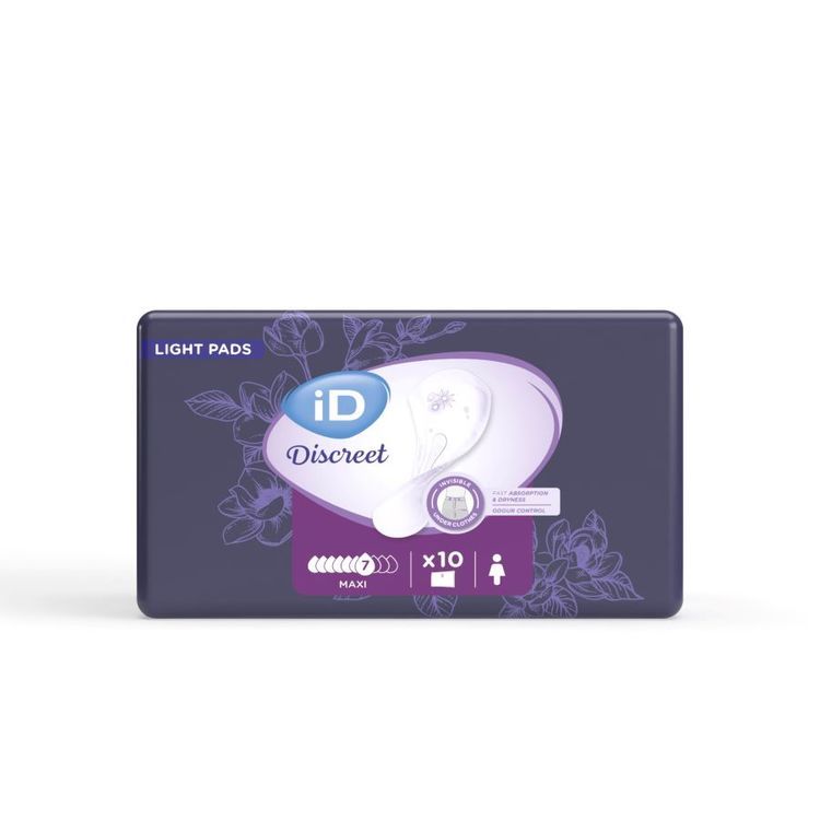 iD Inkontinenzeinlage Discreet Light Maxi – 10 Stk – violett