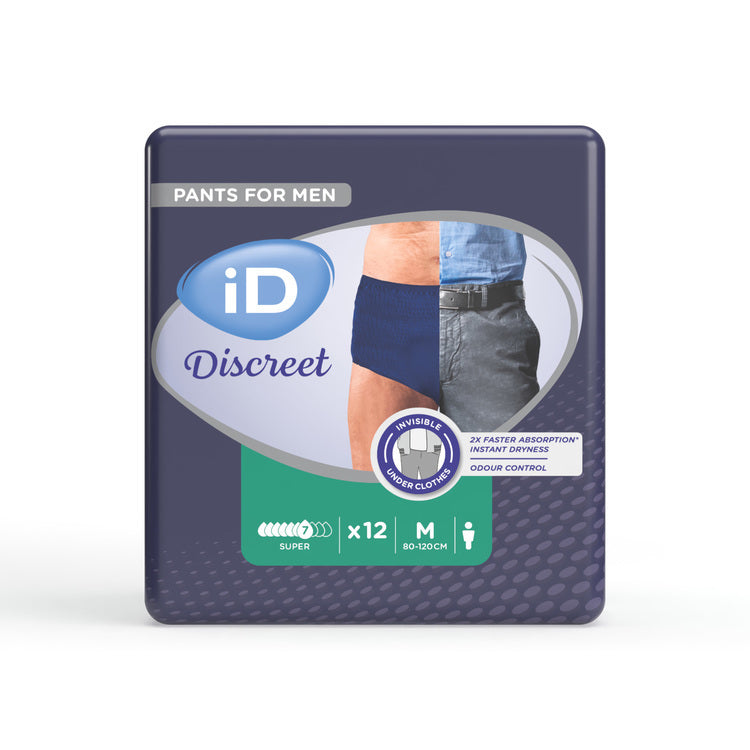 iD Inkontinenz-Pants Discreet Men Super – M, 12 Stk. – grün