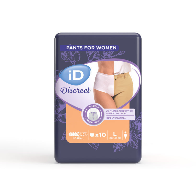 iD Inkontinenz-Pants Normal L – 10 Stk, hautfarben
