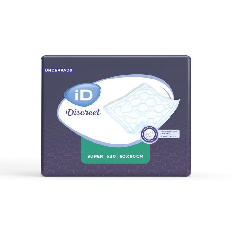 iD Slipeinlagen Discreet Super – 60 × 90 cm – 30 Stk – grün