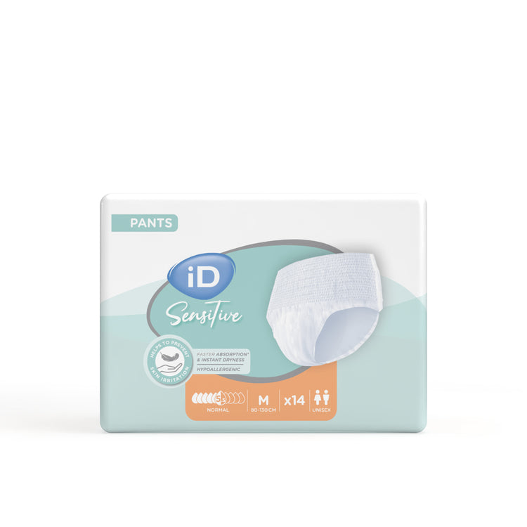 iD Inkontinenz-Pants Sensitive Normal – Grösse M – 14 Stk – Lachsorange