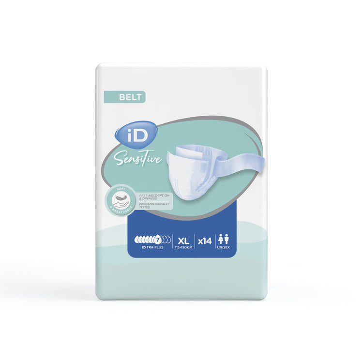 iD Einlage Sensitive Belt Extra Plus – XL, 14 Stk – blau