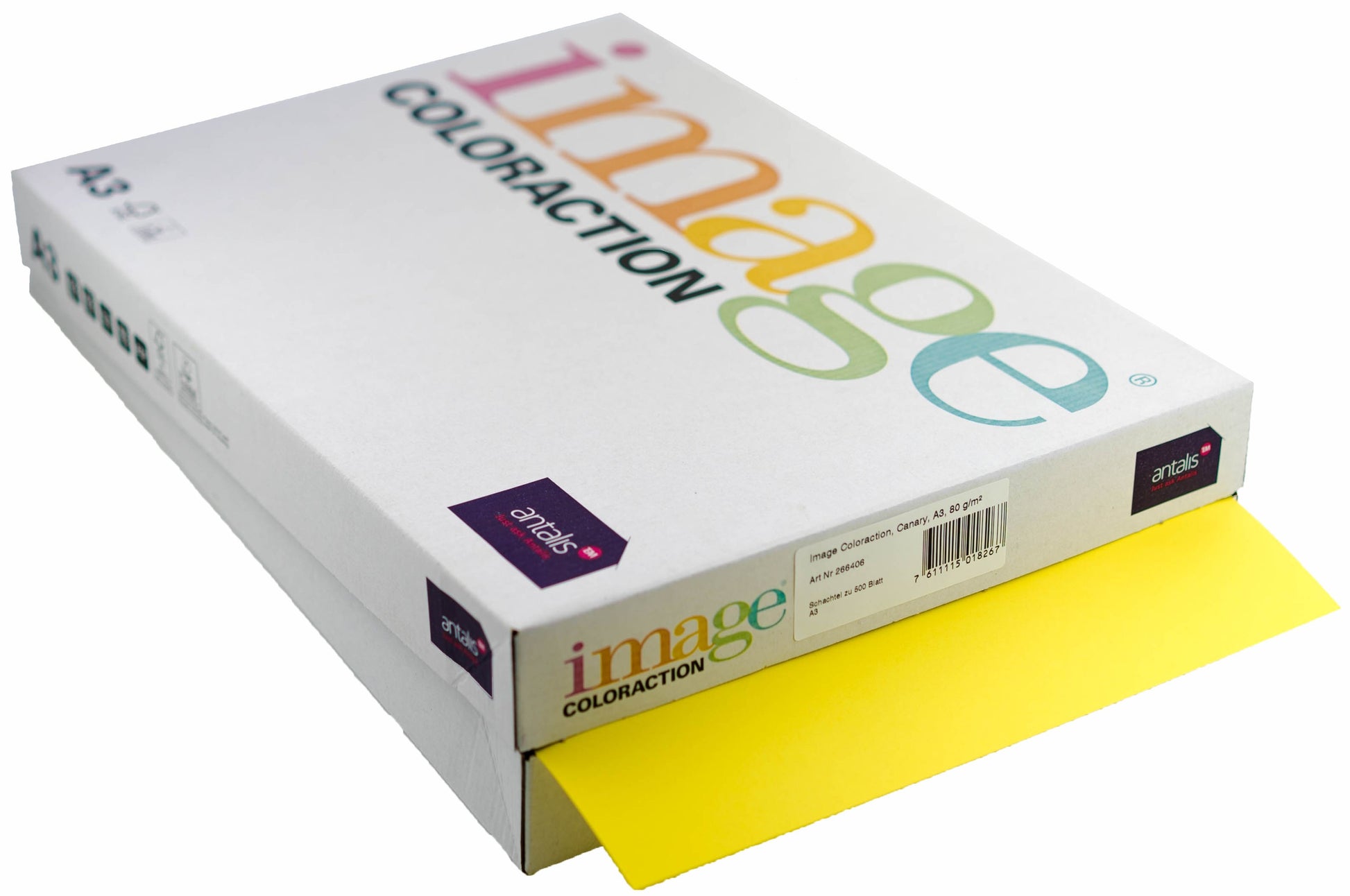 Image Coloraction Farbiges Kopierpapier Kanariengelb – A3, 80 g/m², 2'500 Blatt