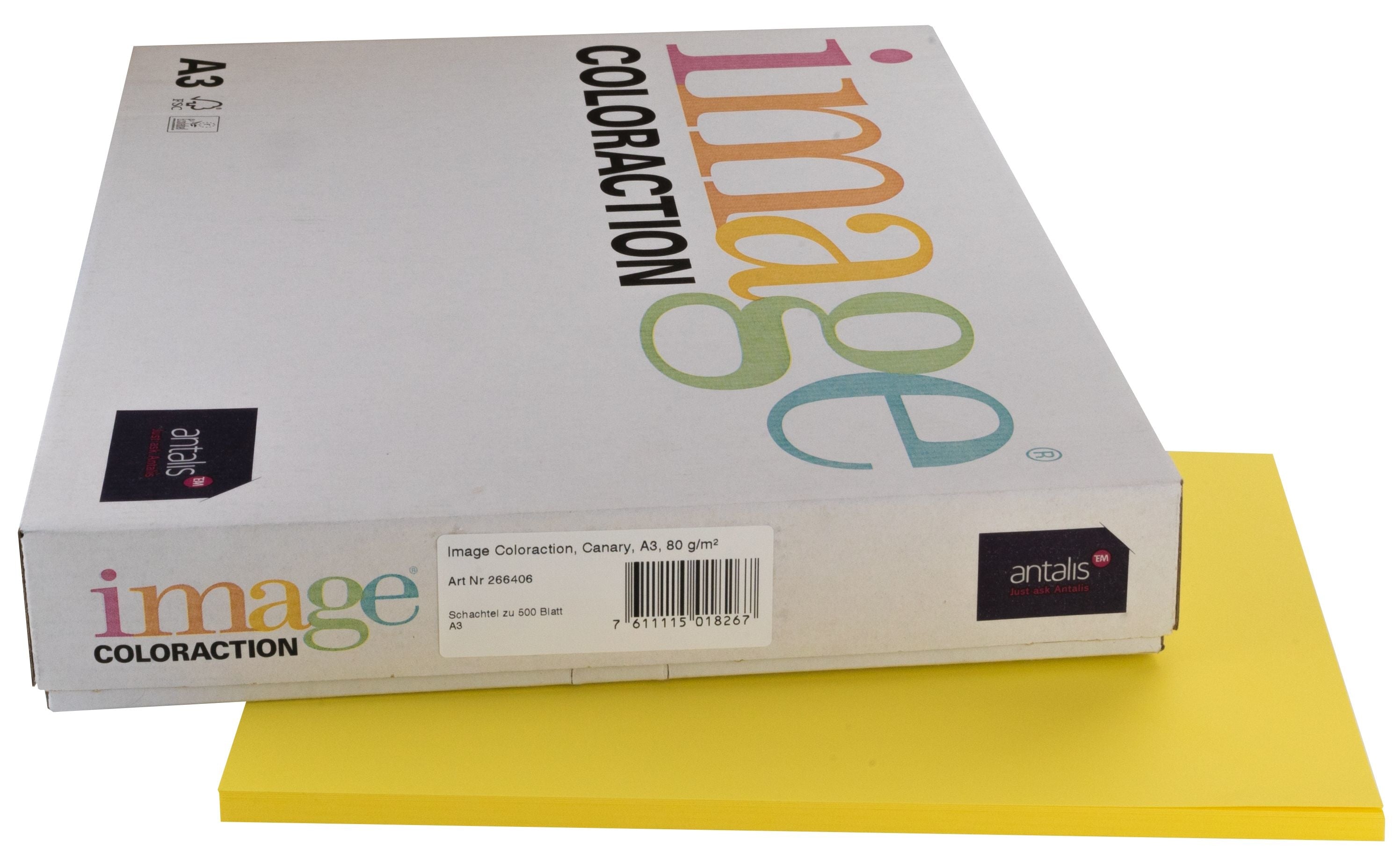 Image coloraction Kopierpapier Kanariengelb – A3, 160 g/m²