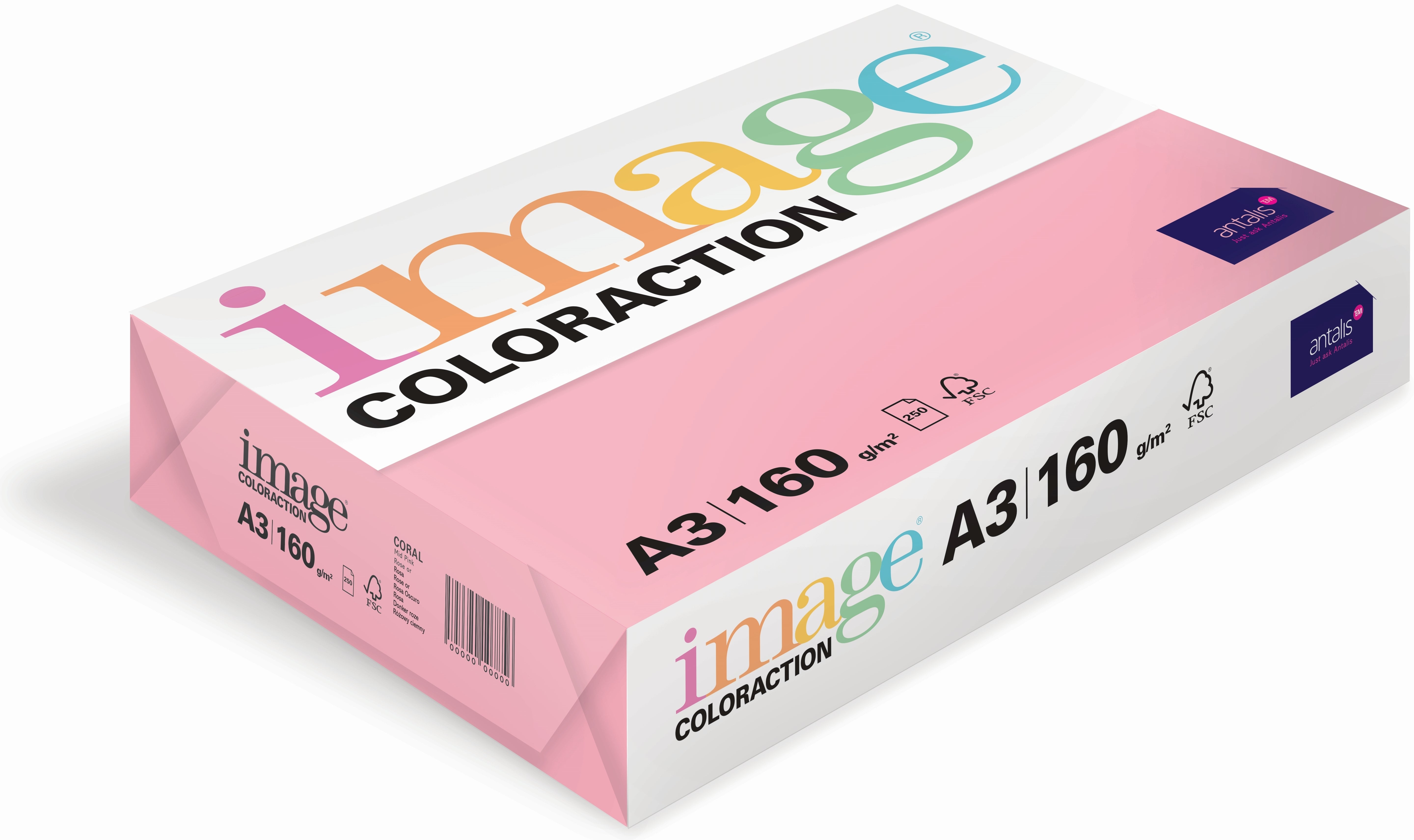 Image coloraction Farbiges Kopierpapier Rosa – A3, 120 g/m²