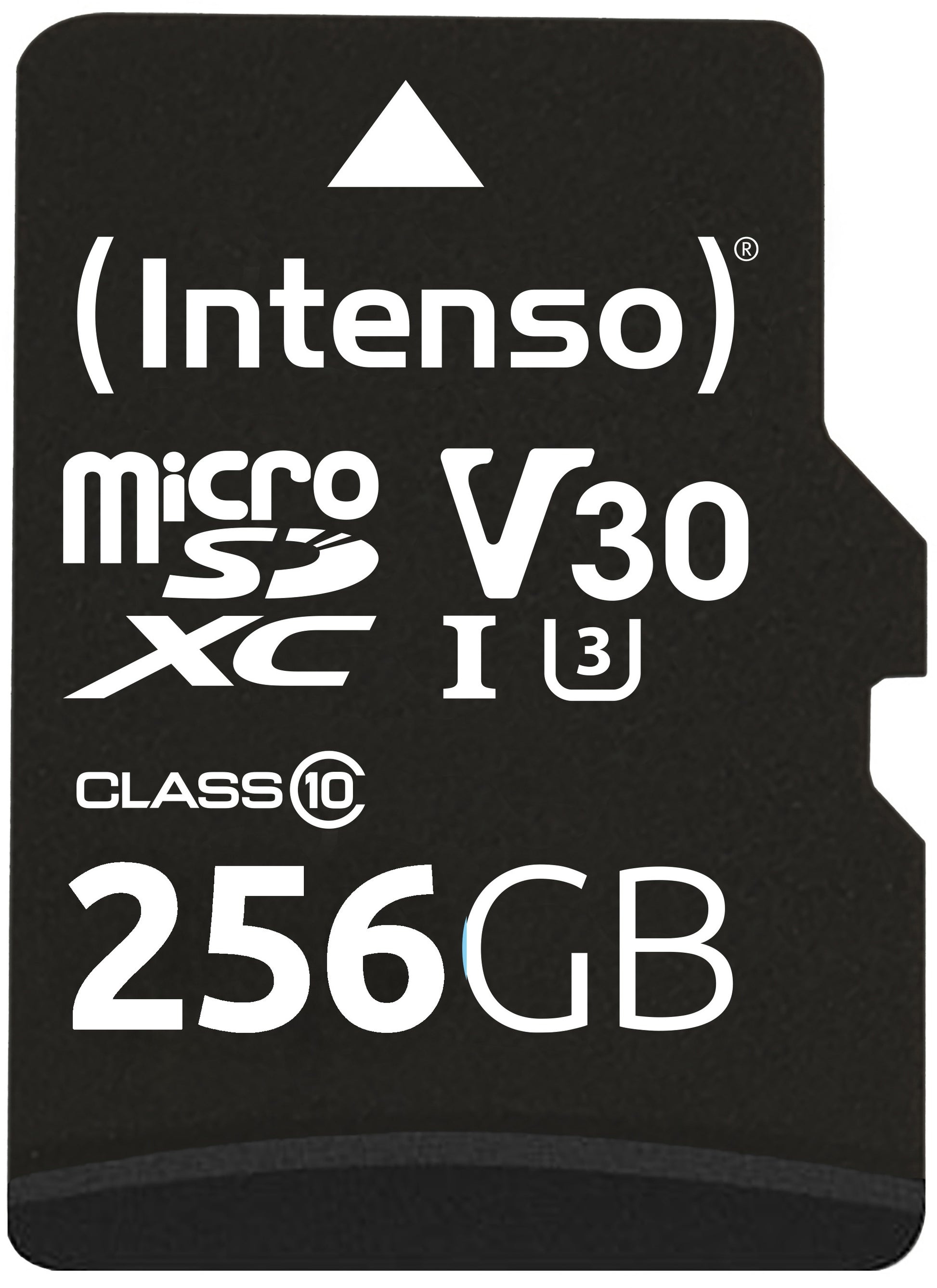 Intenso PRO 3433492 microSDXC 256 GB – UHS-I, Klasse 10, U3, V30, 100/45 MB/s, inkl. SD-Adapter