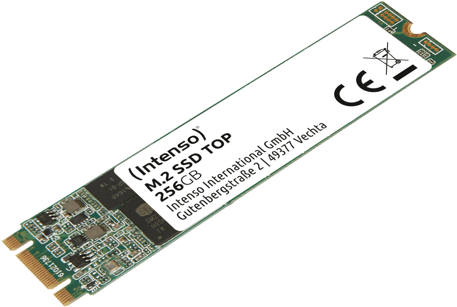 Intenso Top M.2 SSD 256 GB – M.2 2280, SATA III, 520/500 MB/s