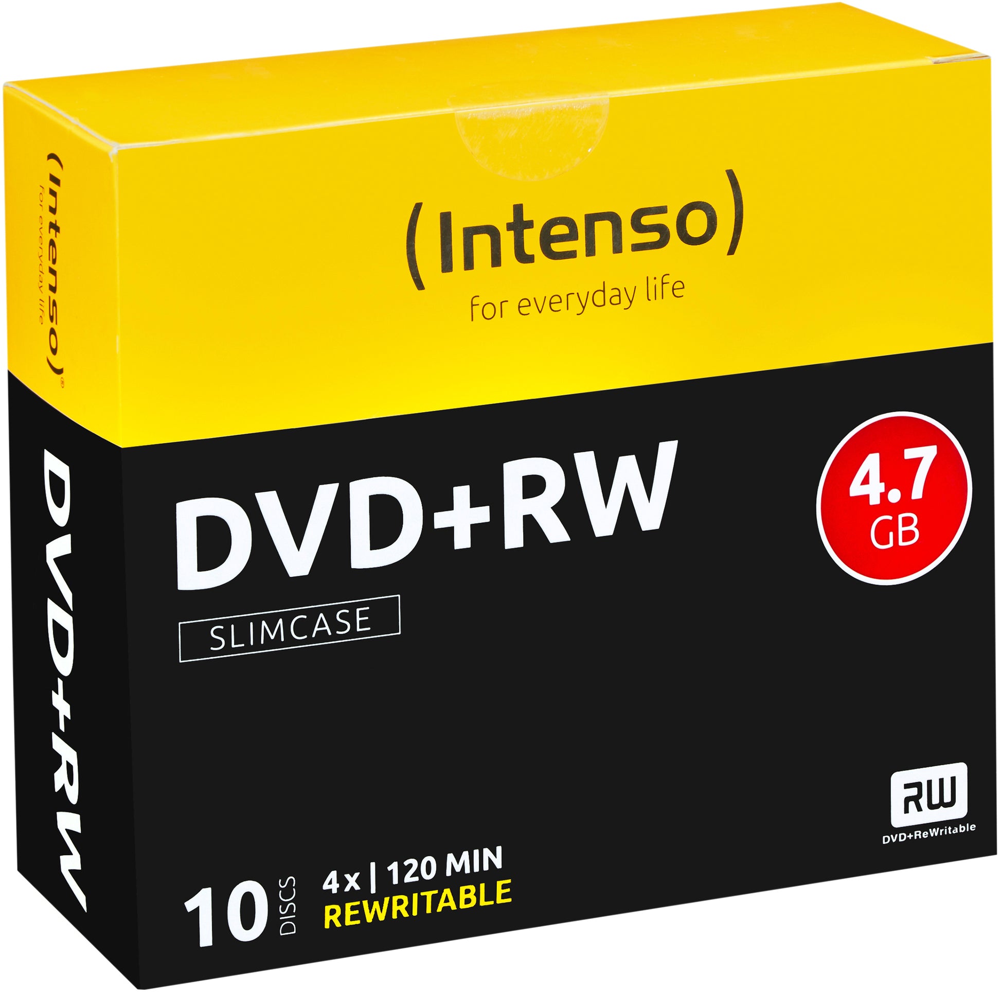 Intenso DVD+RW 4,7 GB – 4×, 10er Pack