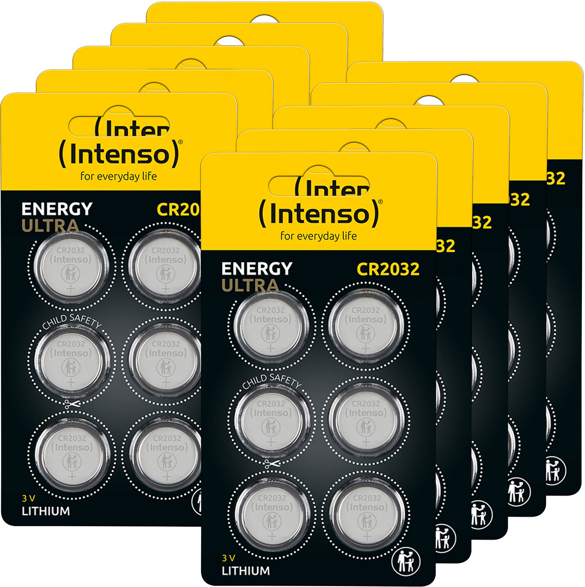 Intenso Knopfzellen CR2032, Lithium, 3 V – 60 Stk.