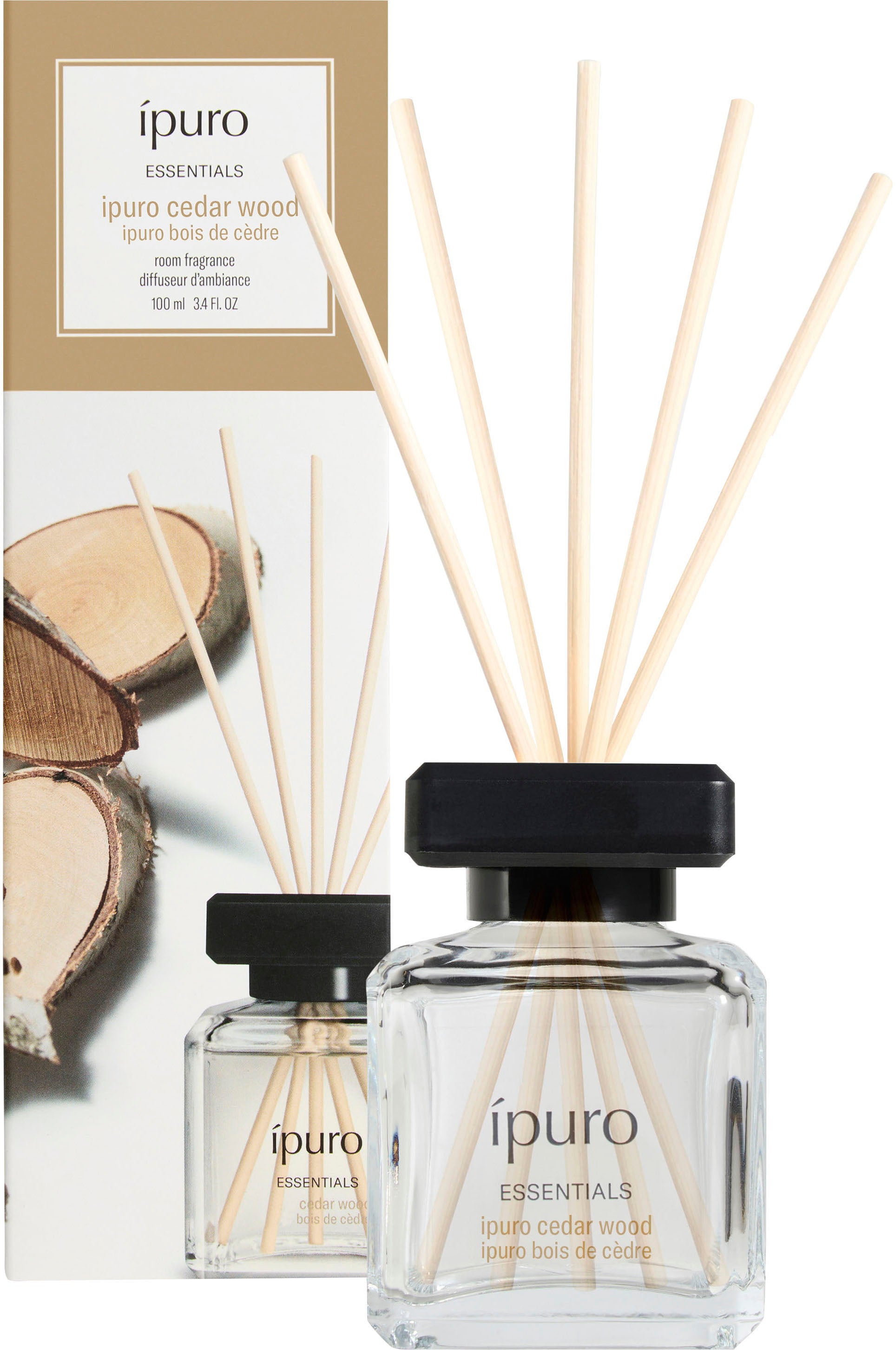 Ipuro Essentials Cedar Wood – Duftstäbchen, 100 ml
