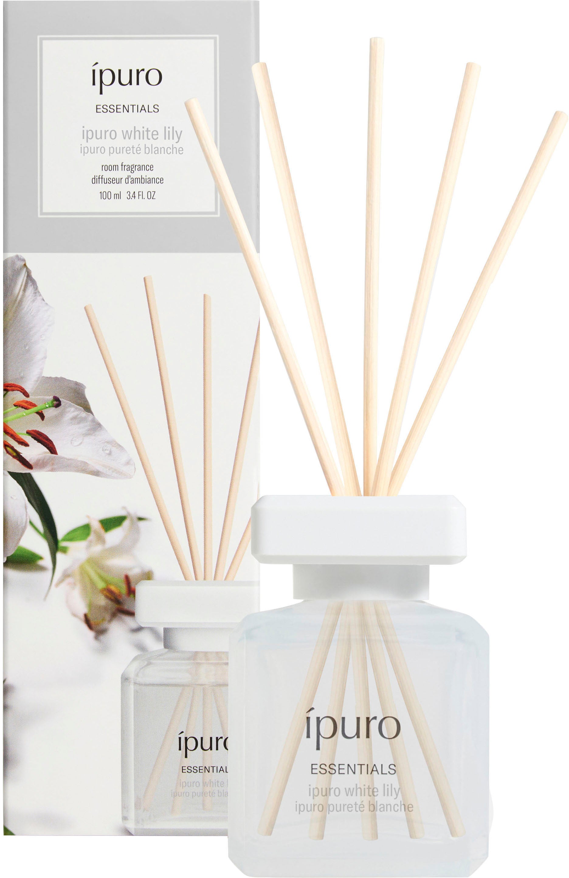 Ipuro Essentials White Lily – Duftstäbchen, 100 ml