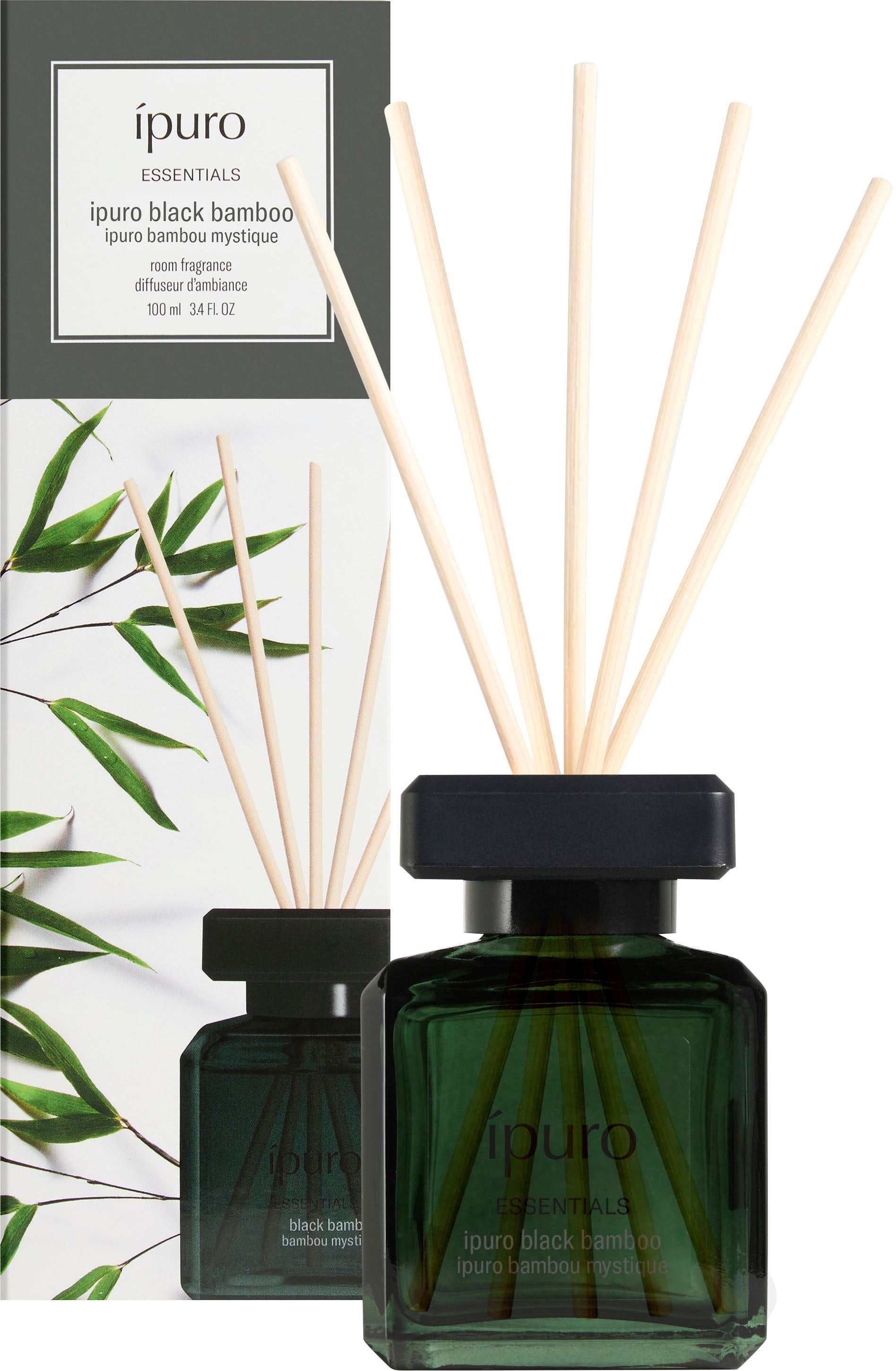 Ipuro Essentials Black Bamboo – Duftstäbchen, 100 ml