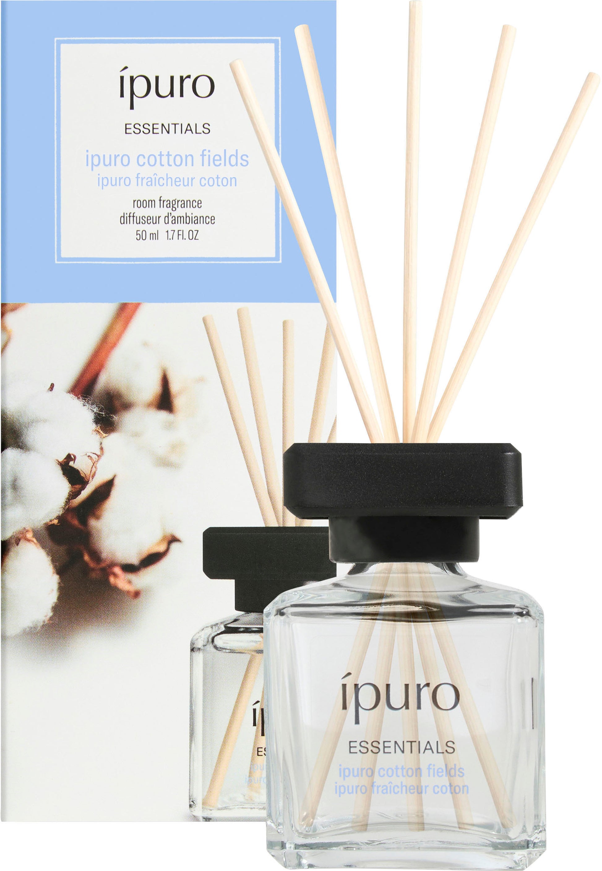Ipuro Essentials Cotton Fields – Duftstäbchen, 50 ml