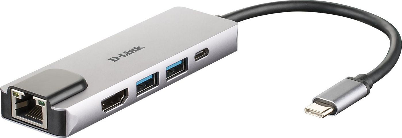 D-Link DUB-M520 Dockingstation – Thunderbolt 3, 1× HDMI, 60 W PD, GbE, für Windows/Mac/ChromeOS