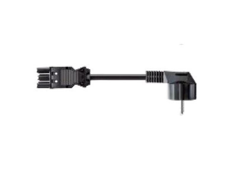 Bachmann Stromkabel – Schuko (Typ E/F) – Wieland GST18/3, 5 m, schwarz
