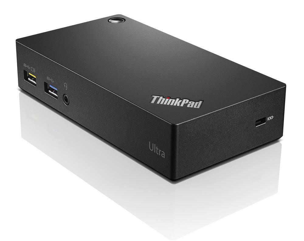 Lenovo ThinkPad USB 3.0 Ultra Dockingstation – USB-A, 1× DP, 1× HDMI, 6× USB-A, GbE, 3,5 mm Audio, für Windows