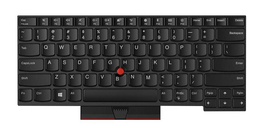 Lenovo Tastatur für ThinkPad T480 – US Englisch, Hintergrundbeleuchtung – Schwarz