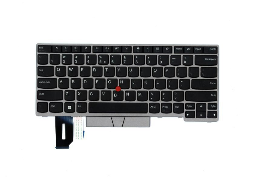 Lenovo FRU01YN445 – Notebook-Ersatztastatur – Beleuchtet – QWERTY (Nordisch) – Silber – für ThinkPad T480s