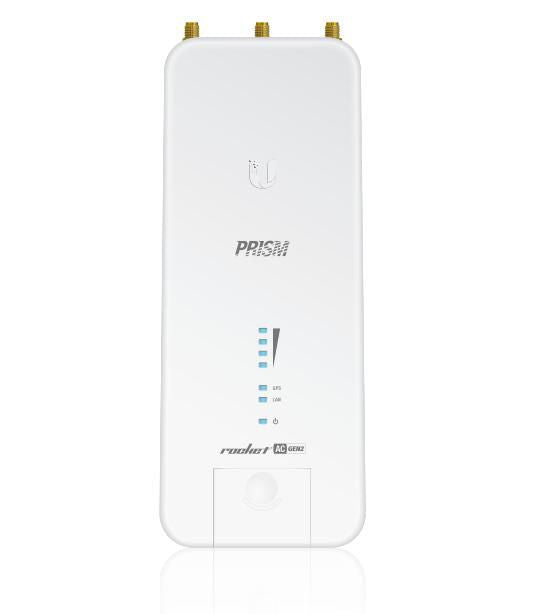 Ubiquiti airMAX Rocket Prism ac Gen2 – 5 GHz Funkbrücke, 1GbE, 500 Mbit/s, PoE, Weiss