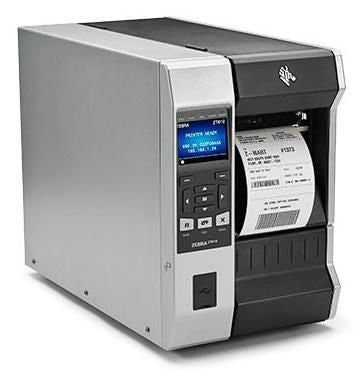Zebra ZT610 – Etikettendrucker, Thermotransfer, Rewinder, USB, Bluetooth, LAN, 203 dpi für Etiketten bis 104 m
