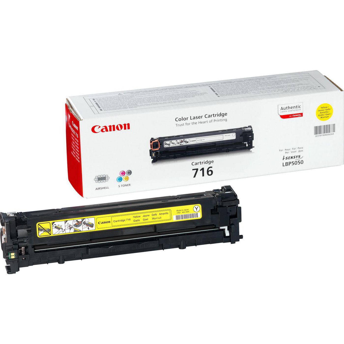 Canon 716 Gelb Toner – Original – 1'500 Seiten – für Canon LBP5050/5050n/MF8030Cn
