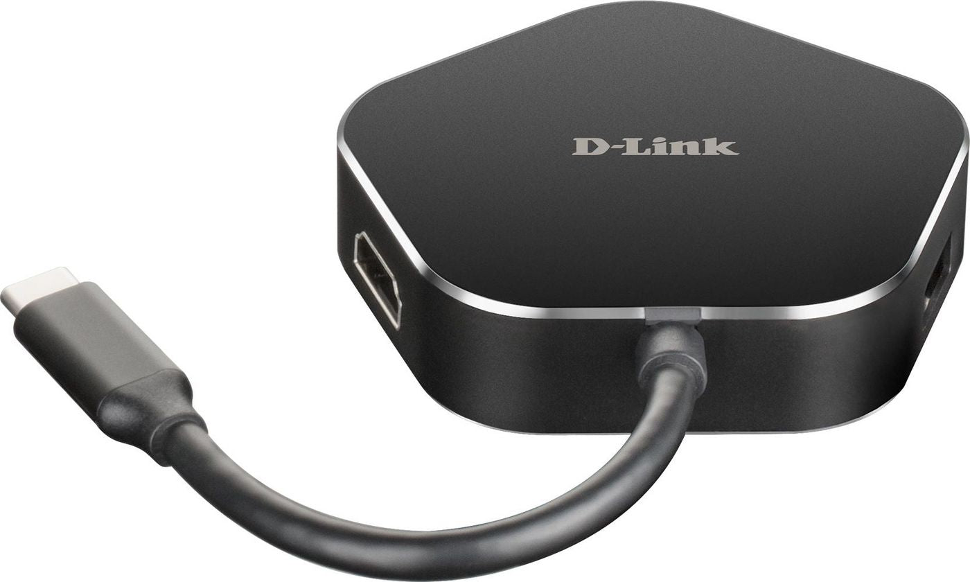 D-Link DUB-M420 Multiport-Adapter – Thunderbolt 3, 1× HDMI, 2× USB-A, 1× USB-C, 60 W PD