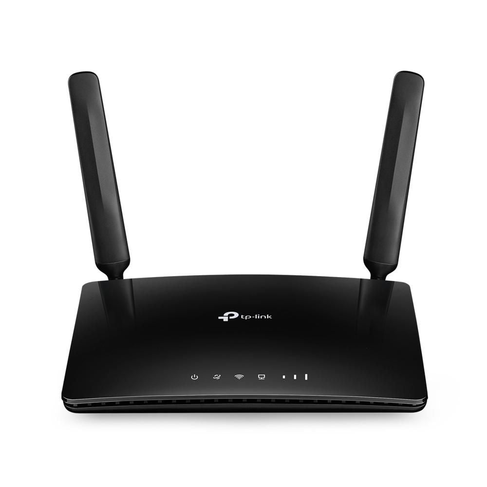 TP-Link TL-MR6400 WLAN-Router – Wi-Fi 4 (802.11n), Single-Band (2,4 GHz), 4× LAN, 4G (LTE), SIM-Slot